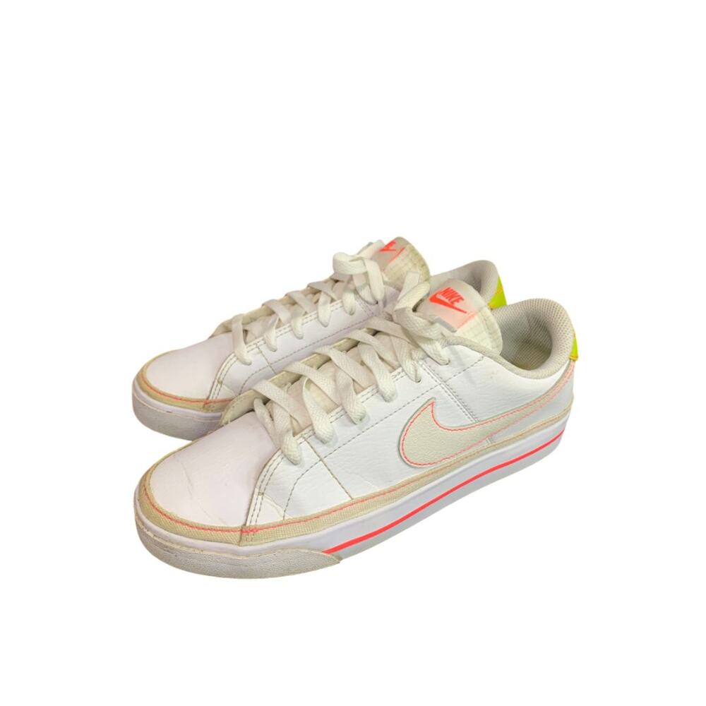 Size 8.5 Women‎ Nike Court Legacy Next Nature Hot Punch Contrast FJ4568-100